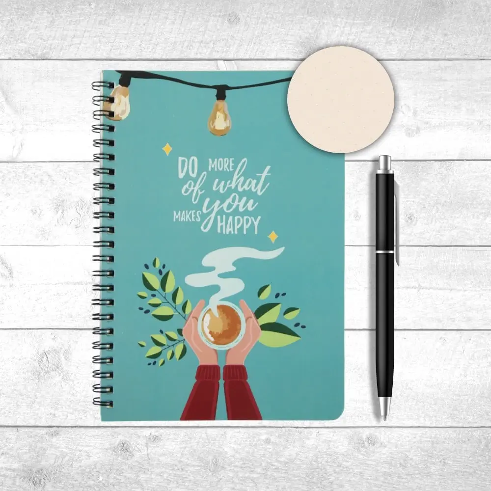 Papboo DO More Handy Unruled Notebook (A5, 120 Pages, Green)
