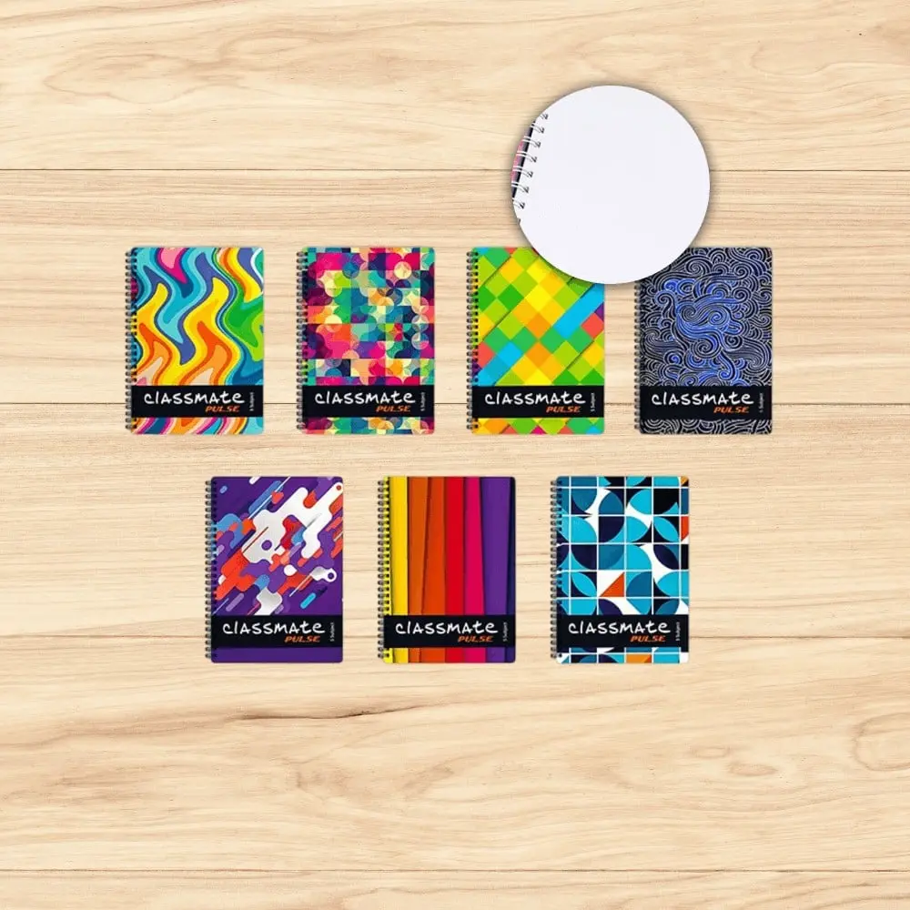 Classmate Unruled Notebook (302 Pages, Assorted)