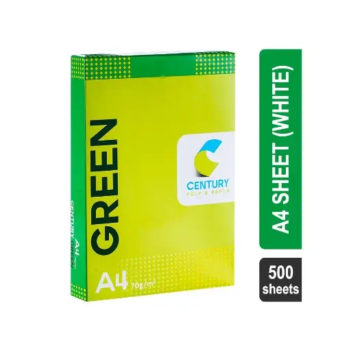 Century Green A4 Sheets (White)