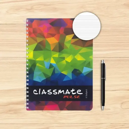 Classmate Single Line Notebook - (A4, 300 Pages, Assorted)